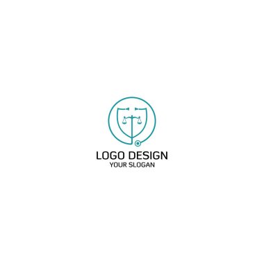 Doktor Avukat Logo Tasarım Vektörü