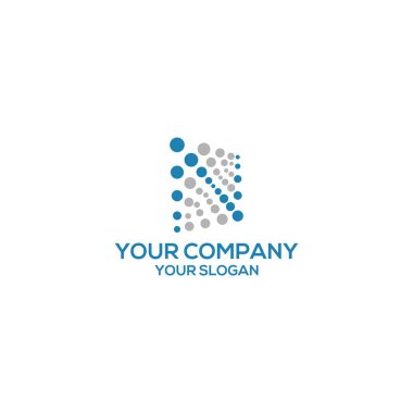 Nokta ağ dijital logo bağlamak