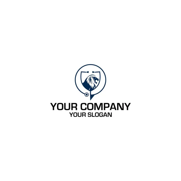 Vetor Médico Projeto Logotipo Leo —  Vetores de Stock