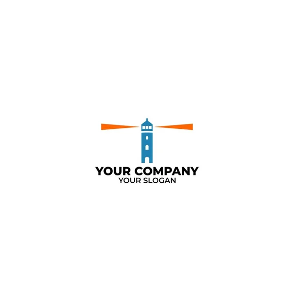 Faro Logo Design Vector — Vettoriale Stock