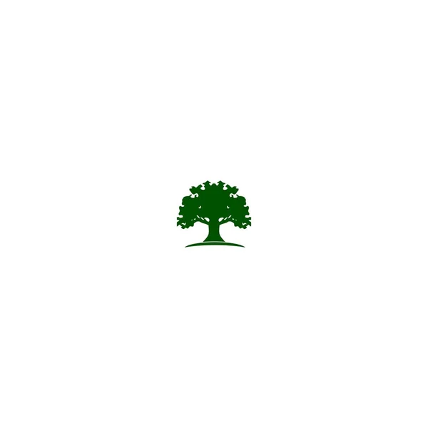 Oak Tree Logo Design Vecteur Stock — Image vectorielle