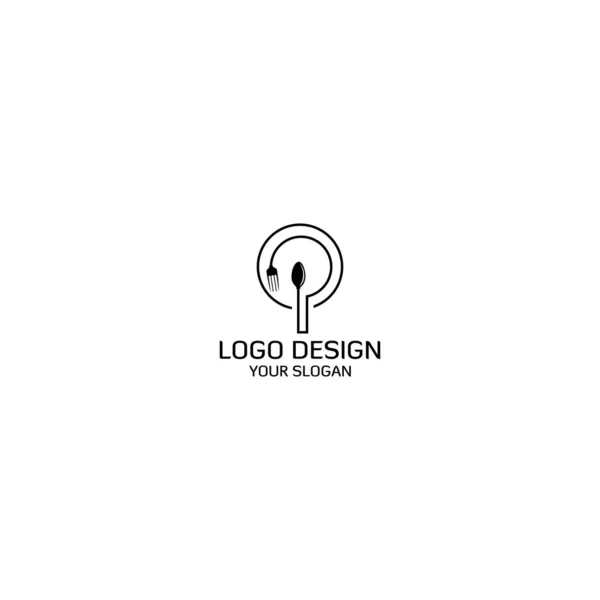 Restaurant Logo Design Vektor — Stockový vektor