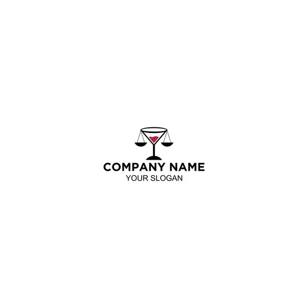 Lei Coquetel Simples Logo Imagens —  Vetores de Stock