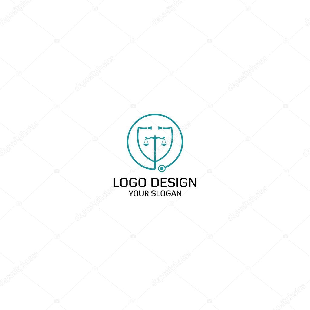 Doctor Lawyer Logo Design Vector