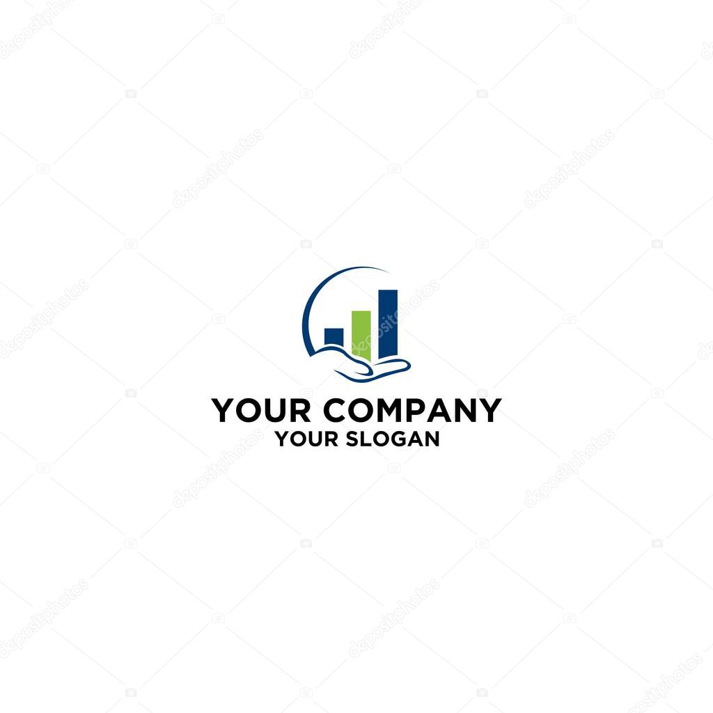 Simple help invest logo design