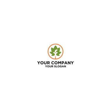 Yf Circle çiçek Logo Tasarım