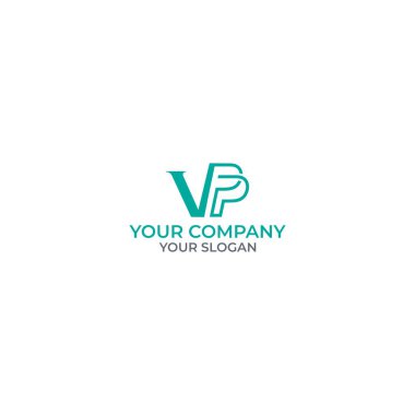 Vp Logo Tasarım Vektör Şablonu
