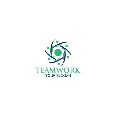 Takım Çalışması Topluluk Logo Tasarım Vektörü
