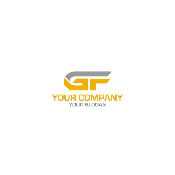 Gf Basit Logo Tasarım Vektörü