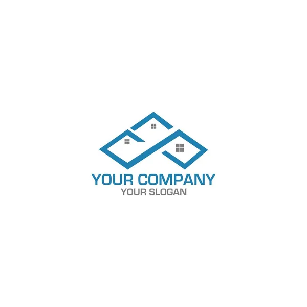 Home Logo Design Vector — Vettoriale Stock