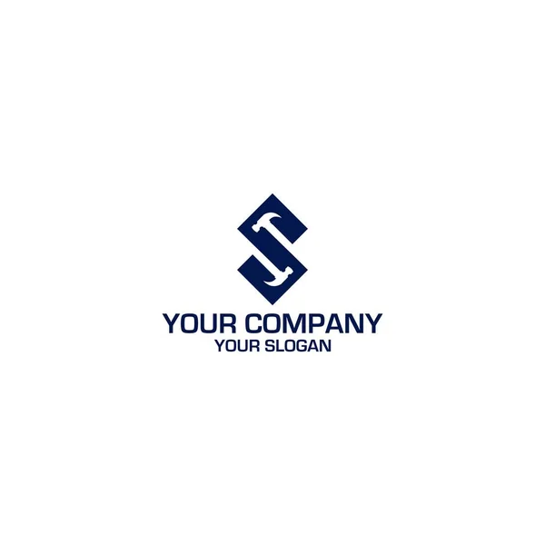 S Hammer İnşaat Logo Tasarım Vektörü