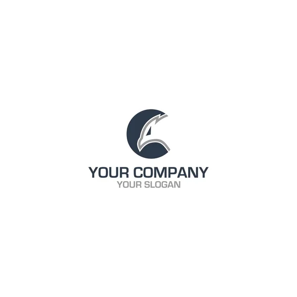 Logo Dell Aquila Vettore Progettazione — Vettoriale Stock