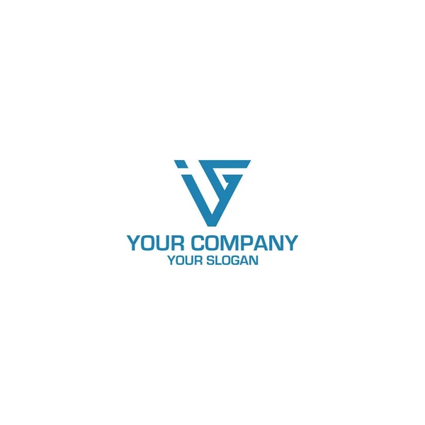 Triângulo Logo Design Vector —  Vetores de Stock