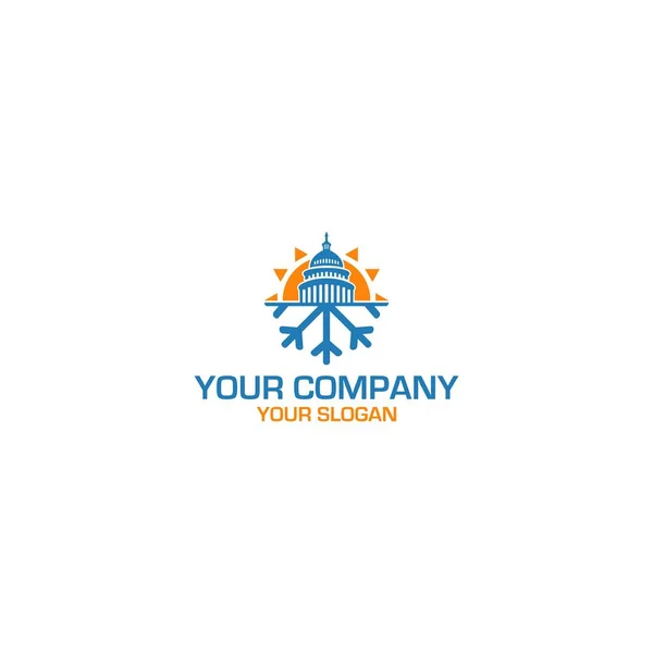 Idaho HVAC Logo Design Vector — Stock Illustration Idaho Hvac Logo Design Vector Royalty Free Stock Illustrations