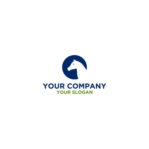 Vetor Projeto Logotipo Dos Seahorses — Vetor de Stock
