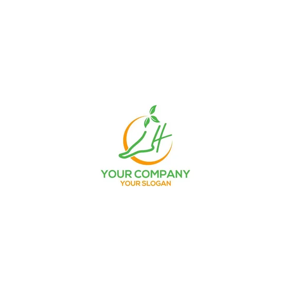 Száj Boka Care Logo Tervezés Vector — Stock Vector