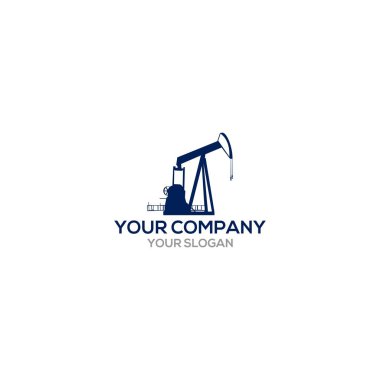 Petrol Sondajı Logo Tasarım Vektörü
