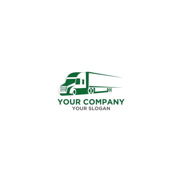 Vecteur Conception Logo Logistique Camionnage — Image vectorielle