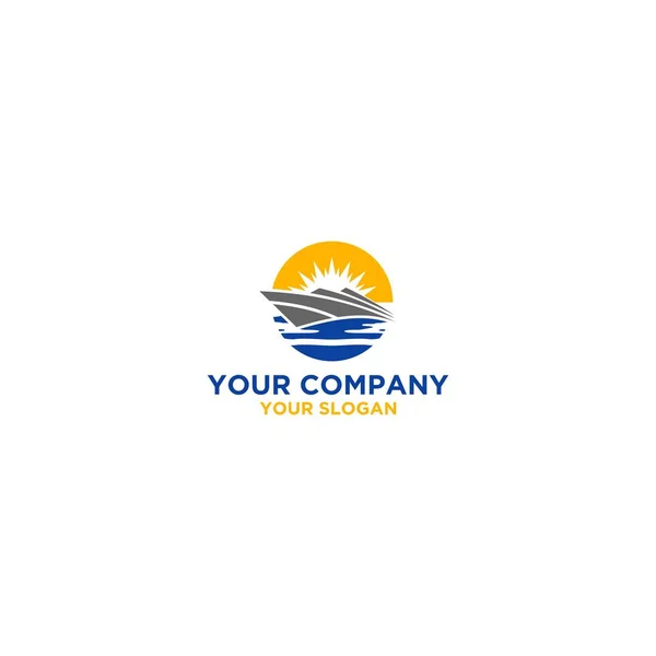 Vector Diseño Logotipo Vocación Crucero — Vector de stock