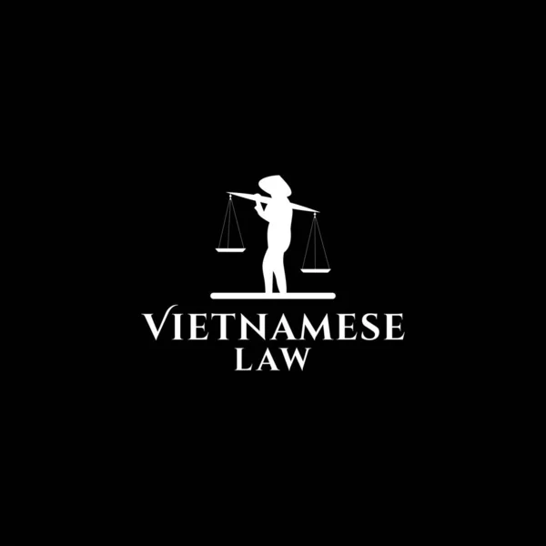 Vector Diseño Logotipo Ley Vietnamita — Vector de stock