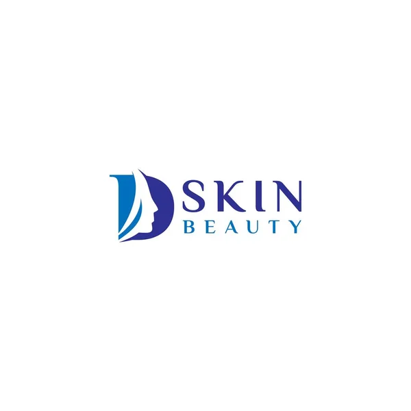 Skin Beauty Logo Design Vector — Stock Vector