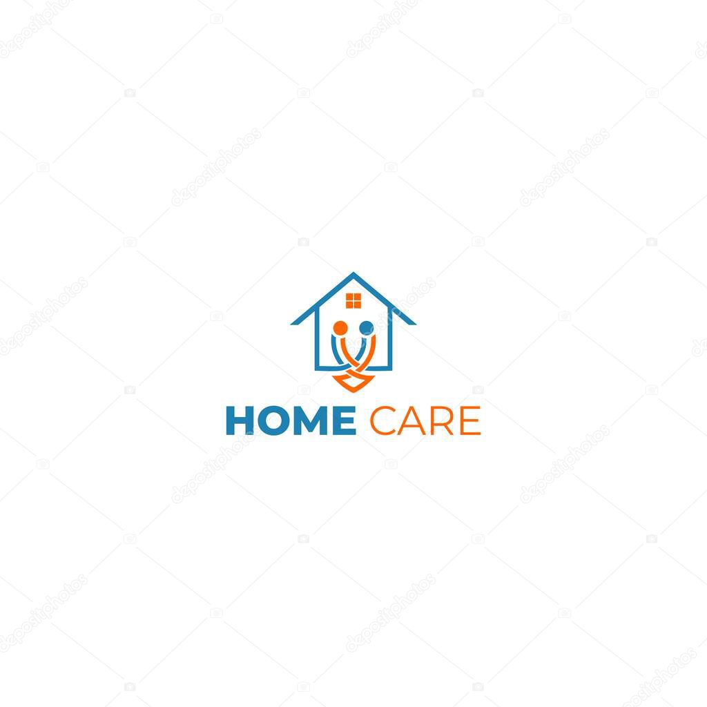 Home Care Logo Design Vector