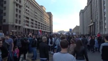 Moskova şehir günü kutlaması 2017, Tverskaya sokak, toplu kutlamalar, sahneler, conserts.