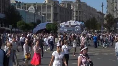 Tverskaya sokak, Vdnh 80 yıldönümünde Moskova City günü kutlaması 2019