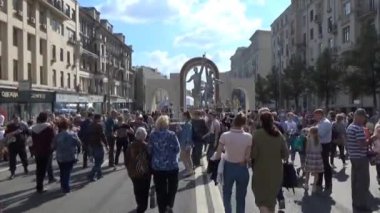Tverskaya sokak, Vdnh 80 yıldönümünde Moskova City günü kutlaması 2019