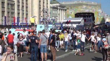 Tverskaya sokak, Vdnh 80 yıldönümünde Moskova City günü kutlaması 2019