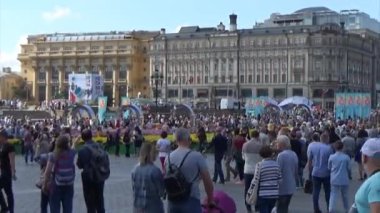 Tverskaya sokak, Vdnh 80 yıldönümünde Moskova City günü kutlaması 2019
