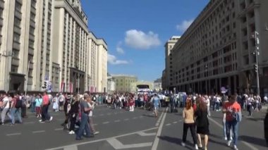 Tverskaya sokak, Vdnh 80 yıldönümünde Moskova City günü kutlaması 2019