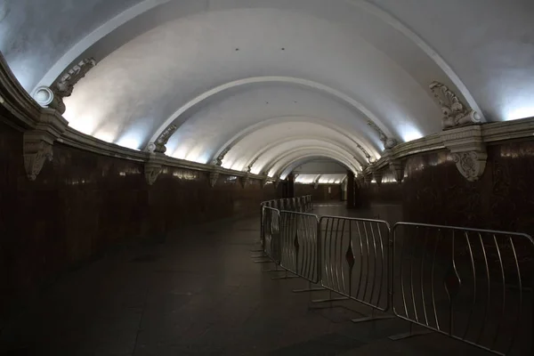 Moscow Metropolitain Jalur Koltsevaya Stasiun Komsomolskaya Dibuka Tahun 1952 2019 — Stok Foto