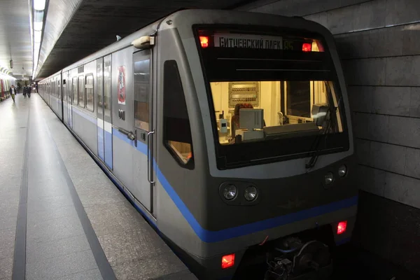 Interno Del Metrotreno 740 741 Rusich 2003 Anno Produzione 2019 — Foto Stock