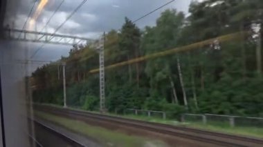 Yüksek hız treni Sapsan Moskova - Sankt Petersburg, Khimki istasyonu, KS 2008, Oktyabrskaya tren yolu