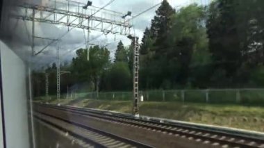 Yüksek hız treni Sapsan Moskova - Sankt Petersburg, Schodnya istasyonu, KS 2008, Oktyabrskaya tren yolu