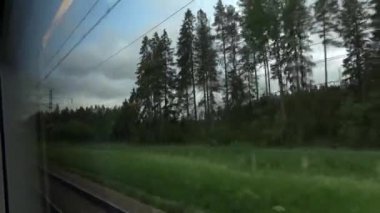 Yüksek hız treni Sapsan Moskova - Sankt Petersburg, Khimki istasyonu, KS 2008, Oktyabrskaya tren yolu