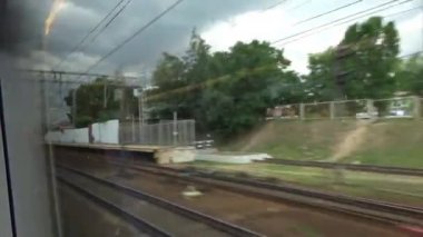 Yüksek hız treni Sapsan Moskova - Sankt Petersburg, Khimki istasyonu, KS 2008, Oktyabrskaya tren yolu