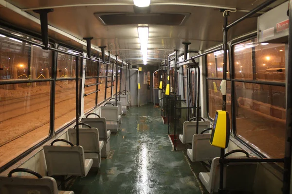 Innenraum Der Straßenbahn Produktionsjahr 2000 2019 — Stockfoto
