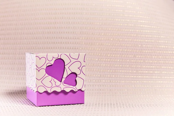 gift box with hearts. Love, give happiness.