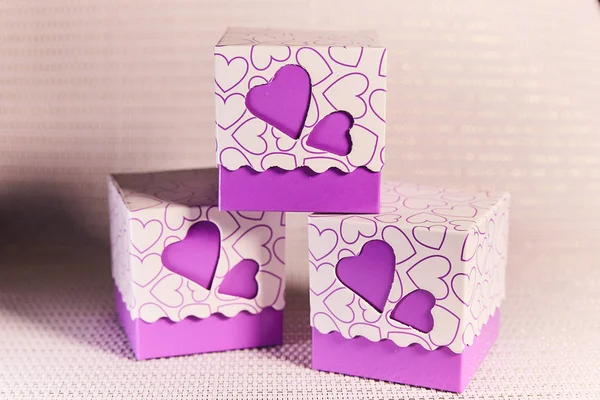gift box with hearts. Love, give happiness.
