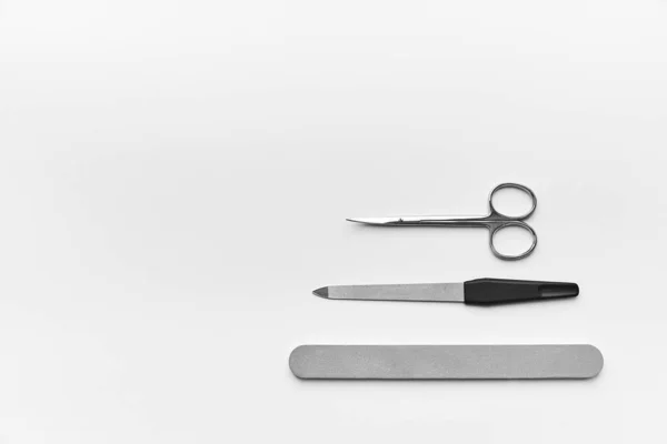 剪刀和指甲文件 个人护理 — 图库照片