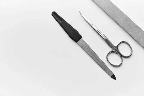 Nożyczki Pilnik Paznokci Manicure Opieka Osobista — Zdjęcie stockowe