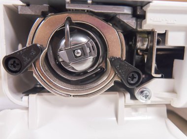 dikiş makinesi, ana çalışma aracı. Fabrika.