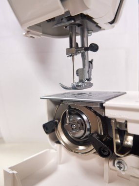 dikiş makinesi, ana çalışma aracı. Fabrika.