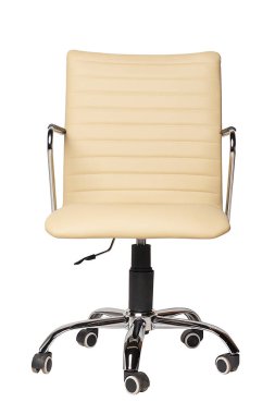 Beyaz ofis koltuk beyaz arka plan izole