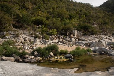 Doğal havuz, doğayla çevrili, Baja California Meksika