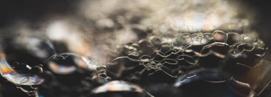 Sabun köpüğü dokusunun fotoğrafçılığını kapat