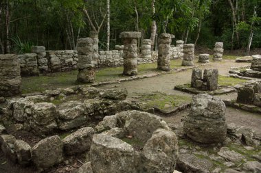 Piramit, Coba arkeolojik kalıntıları Maya kültür sitesi, Quintana Roo, Meksika