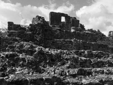 Cozumel, Meksika, Piramitler 'deki San Gervasio arkeolojik Maya bölgesi 